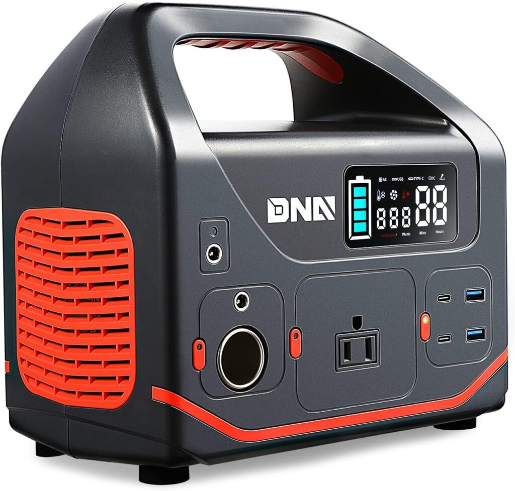 DNA MOTORING TOOLS-00284 300W Portable Power Station 333Wh/90000mAh, Solar Generator for RV Camping Home Travel Indoor Outdoor Use (Solar Panel Not Included)