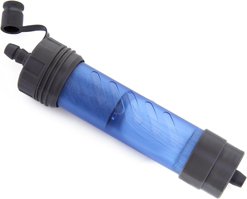 LifeStraw Flex Advanced Water Filter with Gravity Bag - Removes Lead, Bacteria, Parasites and Chemicals Blue, 1 gal