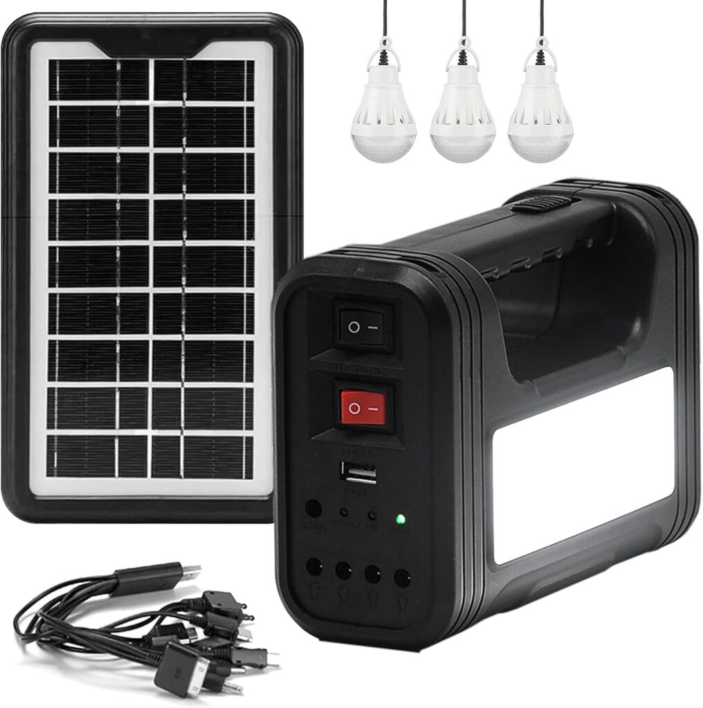 Solar Generator with Panels Included,Portable Power Station for Home Use,Portable Generator for Camping,Solar Powered Generator with Flashlight for Outdoors Travel Hunting Emergency