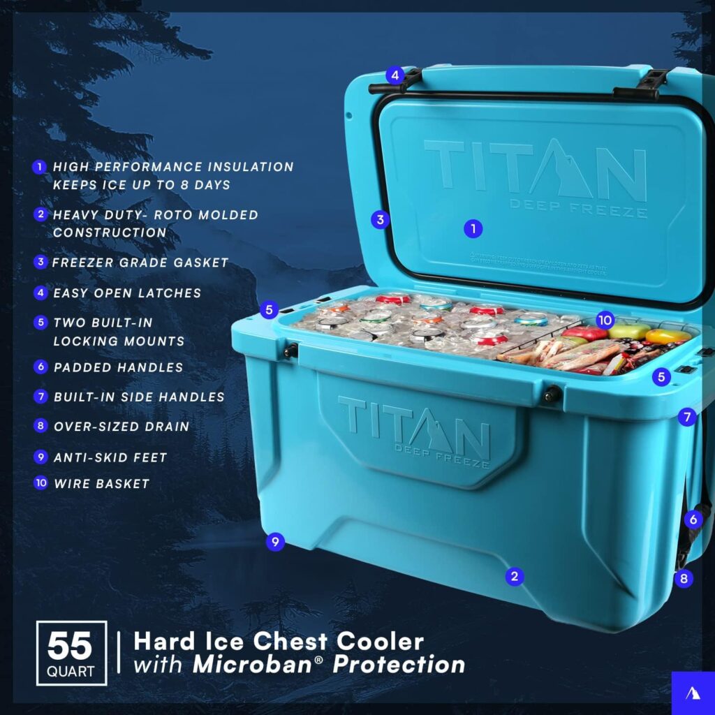 Arctic Zone Titan Deep Freeze 20Q Premium Ice Chest Roto Cooler