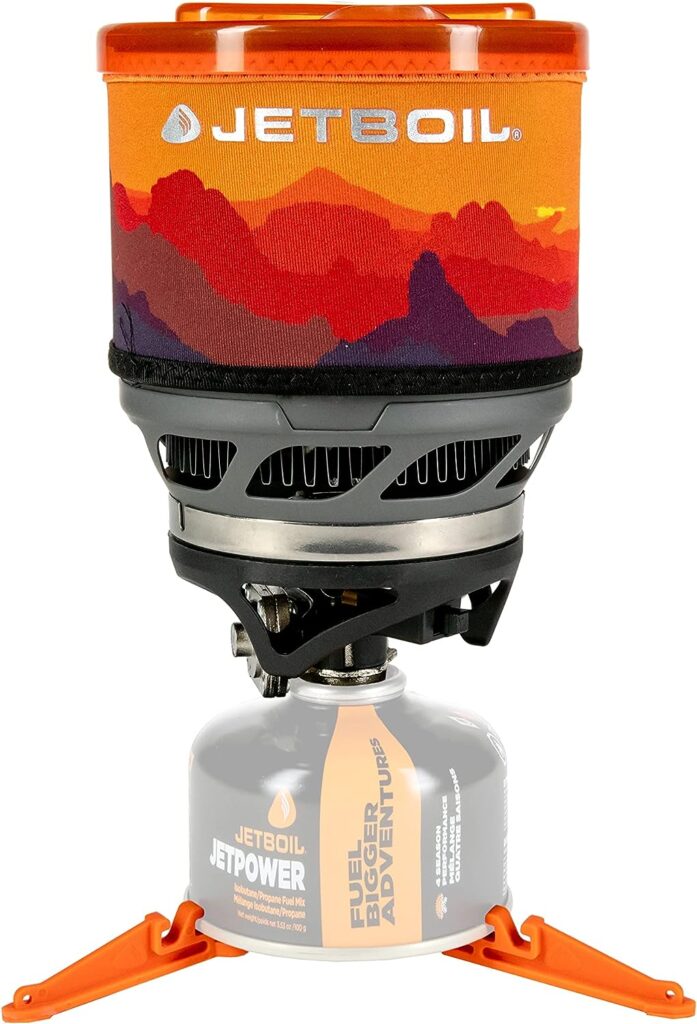 Jetboil MiniMo Camping and Backpacking Stove Cooking System with Adjustable Heat Control