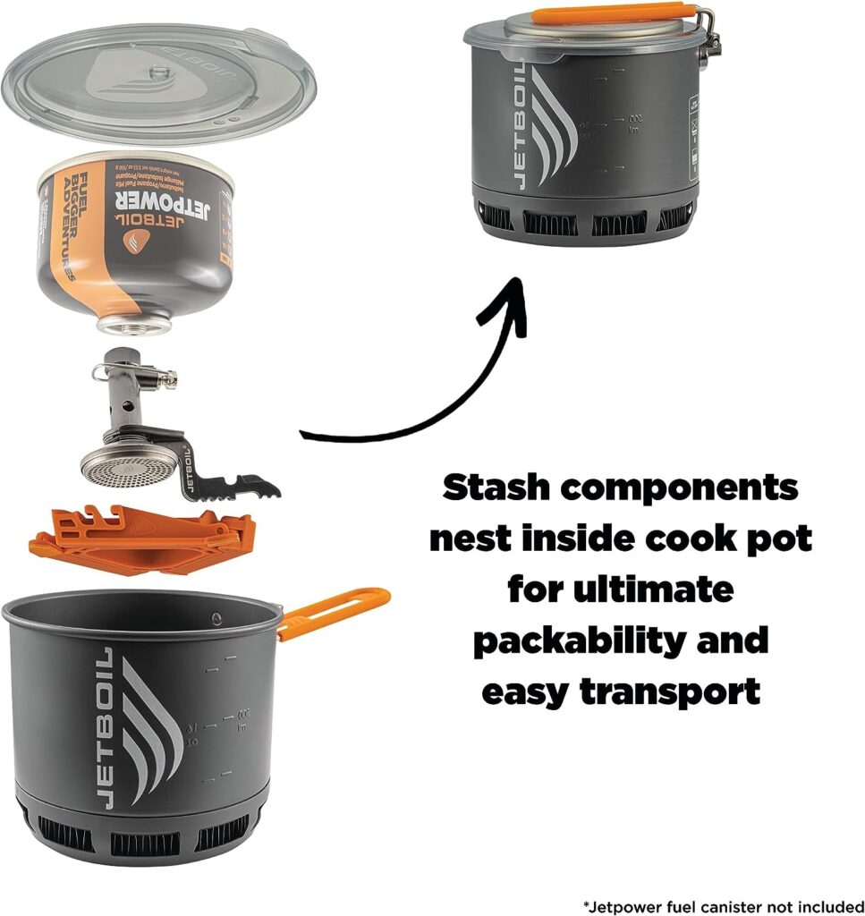 Jetboil Stash Ultralight Camping and Backpacking Stove Cooking System