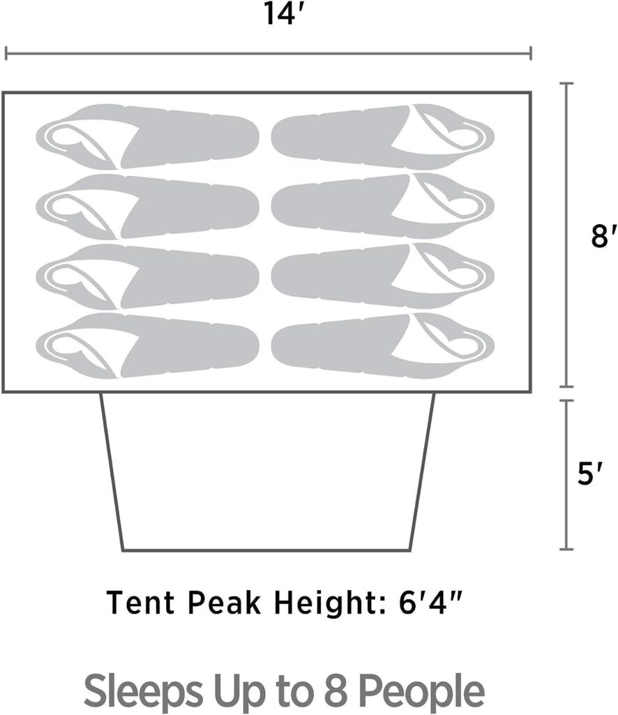 Outbound Dome Tent for Camping with Carry Bag and Rainfly, Easy Set Up  Water Resistant, 3 Season