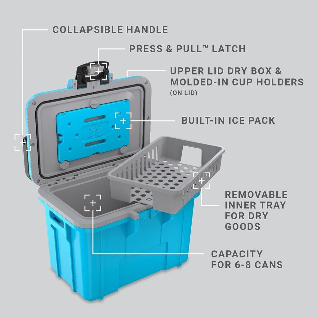 Pelican 8QT Personal Cooler  Dry Box