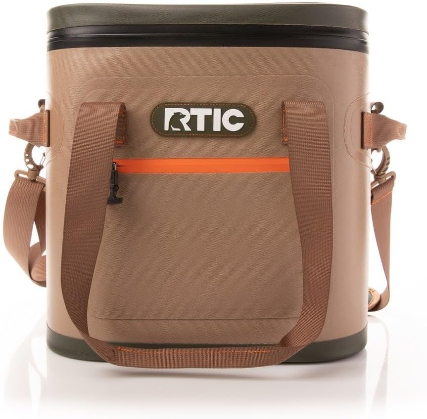 RTIC Soft Cooler Insulated Bag Portable Ice Chest Box for Lunch, Beach, Drink, Beverage, Travel, Camping, Picnic, Car, Leak-Proof with Zipper